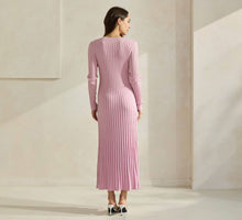 Load image into Gallery viewer, Pretty Little Ribbed Sweater Dress