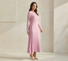 Load image into Gallery viewer, Pretty Little Ribbed Sweater Dress