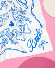 Load image into Gallery viewer, Something Blue Bride "Silk" Scarf