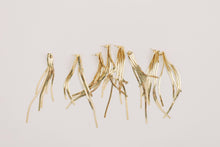 Load image into Gallery viewer, Skinny Gold Tassel Minimalist Statement Earrings