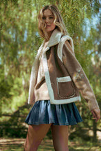 Load image into Gallery viewer, Sherpa Suede Button Up Vest