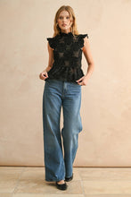 Load image into Gallery viewer, Pretty Little Velvet Lace Blouse
