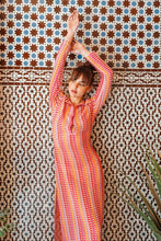 Load image into Gallery viewer, The Costa Smeralda Long Sleeve Coverup Dress