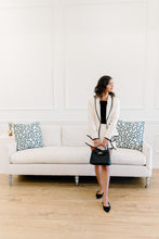 Load image into Gallery viewer, Chic Contrast Binding Boucle Double Button Blazer