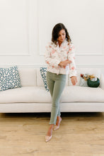 Load image into Gallery viewer, Shabby Chic Rose Quilted Puff Jacket