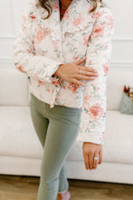 Load image into Gallery viewer, Shabby Chic Rose Quilted Puff Jacket