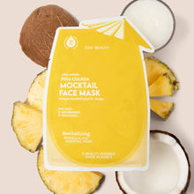 Load image into Gallery viewer, Piña Colada Revitalizing Biocellulose Mocktail Mask