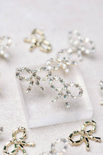 Load image into Gallery viewer, Sparkling Diamond Statement Bow Earrings
