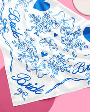 Load image into Gallery viewer, Something Blue Bride "Silk" Scarf