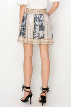 Load image into Gallery viewer, Celestial Lace Trim Mini Skirt
