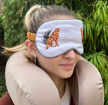 Load image into Gallery viewer, Satin Memory Foam Neck Pillow & Eyemask Set