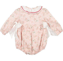 Load image into Gallery viewer, Vintage Pink Floral Bubble Romper