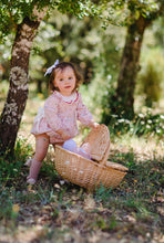 Load image into Gallery viewer, Vintage Pink Floral Bubble Romper