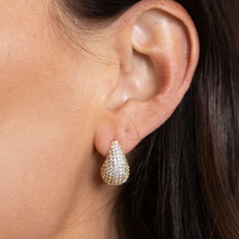 Load image into Gallery viewer, Celine Mini CZ Raindrop Earrings