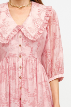 Load image into Gallery viewer, Love Language Pink Floral Mini Dress