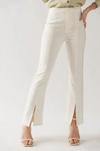 Load image into Gallery viewer, Front Slit Ivory Trouser Pants
