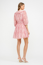 Load image into Gallery viewer, Love Language Pink Floral Mini Dress
