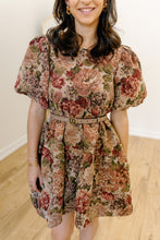 Load image into Gallery viewer, Burgundy Multi Mia Babydoll Dress