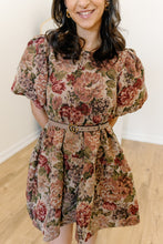 Load image into Gallery viewer, Burgundy Multi Mia Babydoll Dress
