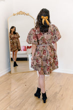 Load image into Gallery viewer, Burgundy Multi Mia Babydoll Dress