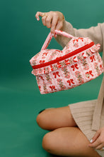 Load image into Gallery viewer, "Oh So Merry" Glam & Go Quilted Cosmetic Bag