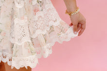 Load image into Gallery viewer, Romantic Floral Lace Mock Neck Mini Dress