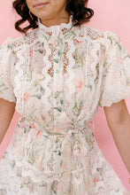 Load image into Gallery viewer, Romantic Floral Lace Mock Neck Mini Dress