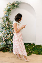Load image into Gallery viewer, Janice Pink Floral Midi Dress