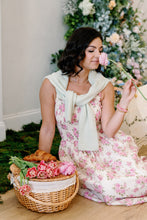 Load image into Gallery viewer, Janice Pink Floral Midi Dress
