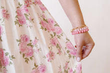 Load image into Gallery viewer, Janice Pink Floral Midi Dress