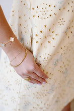 Load image into Gallery viewer, Pretty Little Doll Collar Floral Eyelet Striped Mini Dress