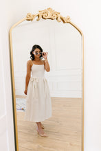 Load image into Gallery viewer, Silvia Cotton Poplin Midi Dress