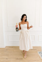 Load image into Gallery viewer, Silvia Cotton Poplin Midi Dress