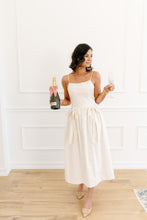 Load image into Gallery viewer, Silvia Cotton Poplin Midi Dress