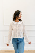 Load image into Gallery viewer, Floral Embroidered Cream Top