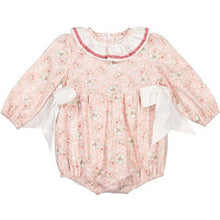 Load image into Gallery viewer, Vintage Pink Floral Bubble Romper