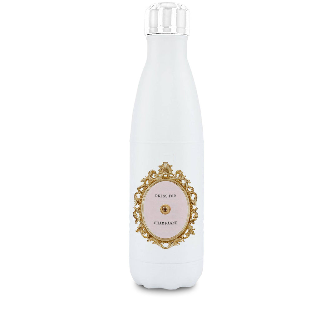 Press for Champagne Water Bottle
