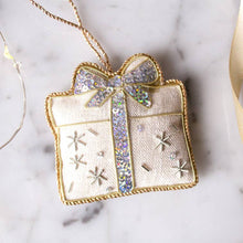Load image into Gallery viewer, Present Irish Linen Holiday Ornament