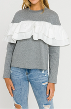 Load image into Gallery viewer, Ruffle Sweatshirt