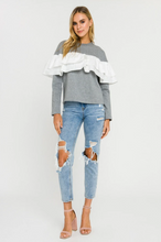 Load image into Gallery viewer, Ruffle Sweatshirt