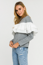 Load image into Gallery viewer, Ruffle Sweatshirt