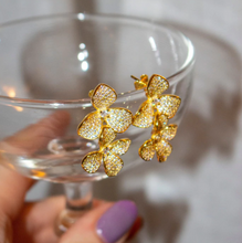 Load image into Gallery viewer, Sakura Statement Dangle Earrings