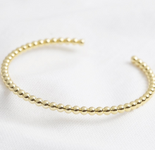 Load image into Gallery viewer, Gold Ball Bangle