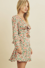 Load image into Gallery viewer, Petite Garden Tie-Front Blouse