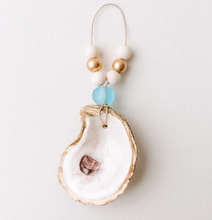 Load image into Gallery viewer, Custom Gilded Oyster Shell Ornament