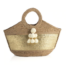 Load image into Gallery viewer, Melia Metallic Gold Tote