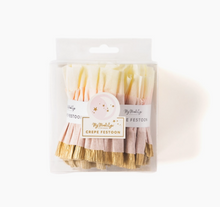 Load image into Gallery viewer, Cream/Pink/Gold Crepe Banner