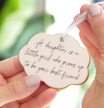 Load image into Gallery viewer, "Daughter" Ceramic Hanging Decor