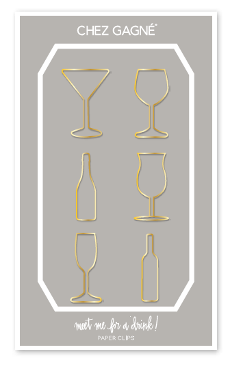 Cocktail Paper Clips Set of 6