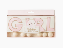 Load image into Gallery viewer, It's A Girl Baby Pink Banner